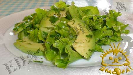 Кулинарные рецепты блюд с фото - Салат с авокадо. Нажать для увеличения.